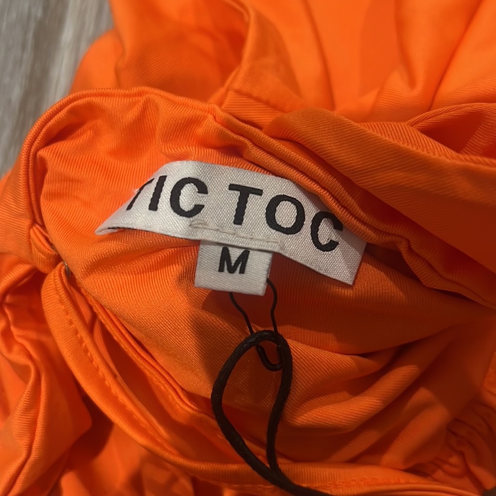 NEON ORANGE BODYSUIT - Picture 6 of 6